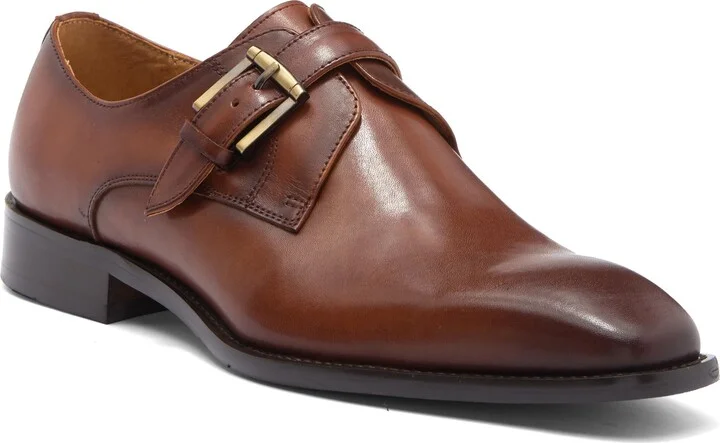 Davos Buckle Strap Leather Loafer