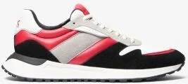 Dax Color-Block Leather and Suede Trainer - Image 2