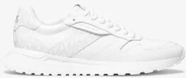 Dax Pebbled Leather and Logo Trainer - Image 3