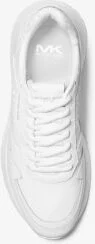 Dax Pebbled Leather and Logo Trainer - Image 5