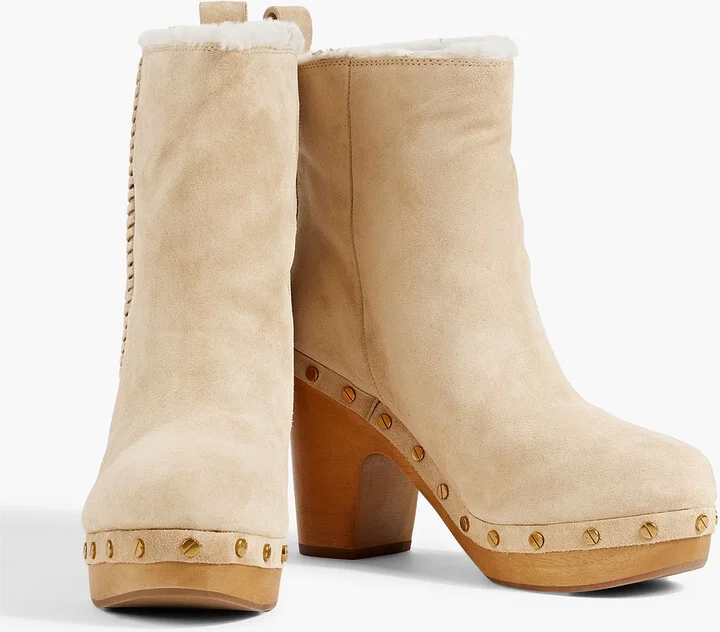 Daxi studded shearling ankle boots - Image 2