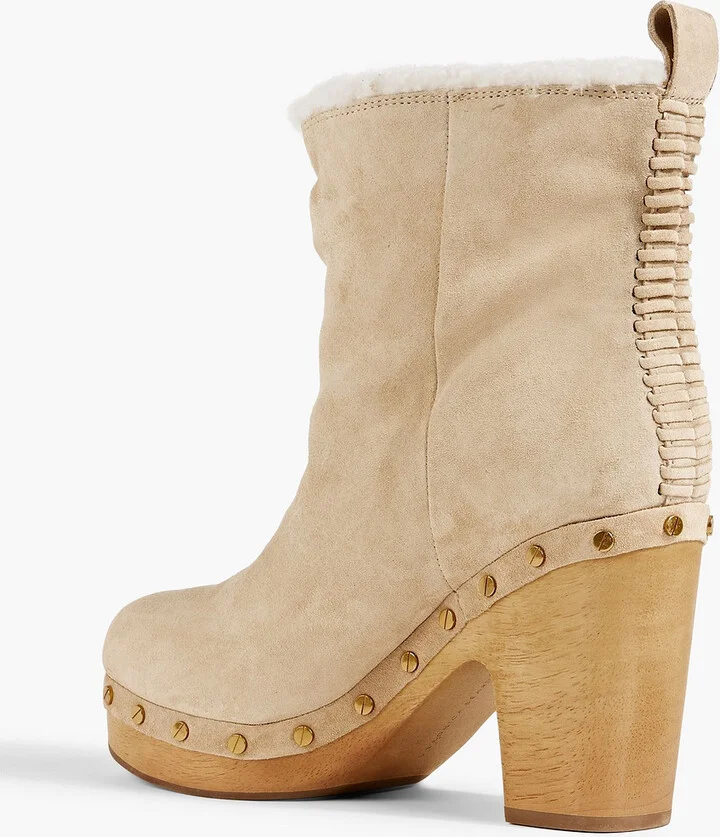 Daxi studded shearling ankle boots - Image 3