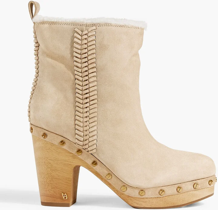 Daxi studded shearling ankle boots