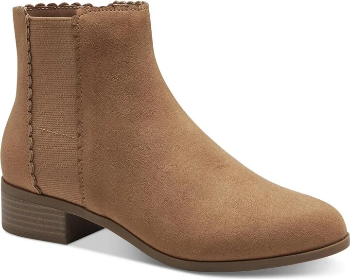 Daxi Womens Microsuede Booties Ankle Boots