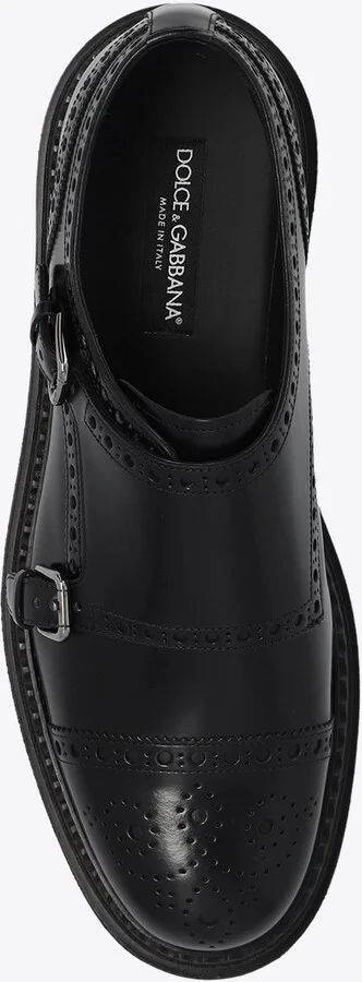 Day Classic Brushed Leather Monk Strap Shoes - Image 3