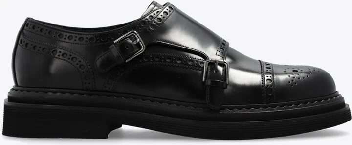 Day Classic Brushed Leather Monk Strap Shoes