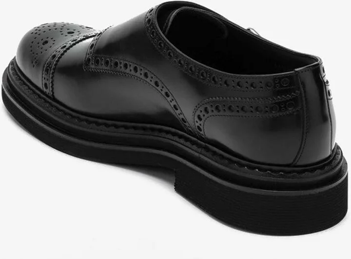 Day Classic Monk Strap Shoes in Brushed Leather - Image 3