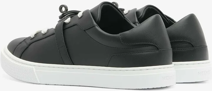 Day PVD Kelly Buckle Sneakers in Black Calfskin - Image 2