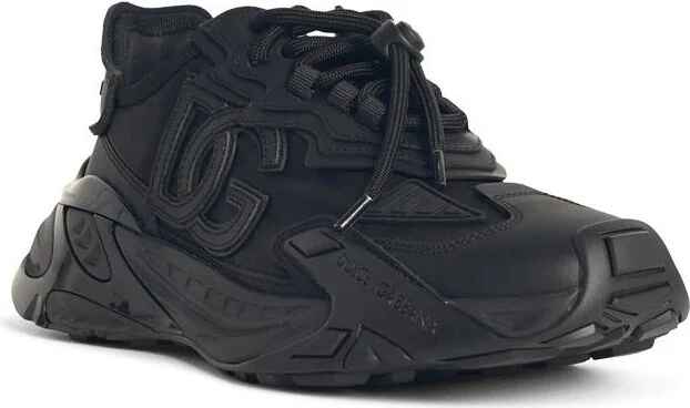 'daymaster' Black Leather Blend Sneakers - Image 2