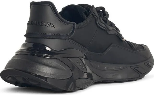 'daymaster' Black Leather Blend Sneakers - Image 3