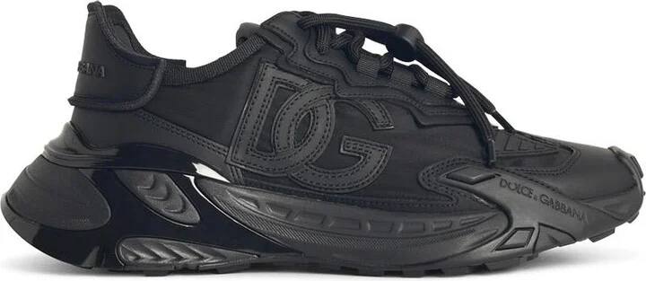 'daymaster' Black Leather Blend Sneakers