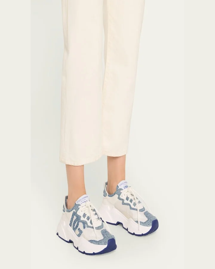 Daymaster DG logo Denim Runner Sneakers - Image 4