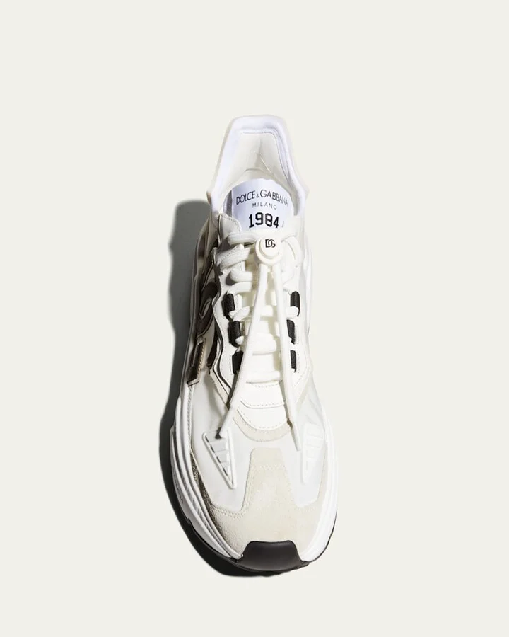 Daymaster Mixed Leather Runner Sneakers - Image 2