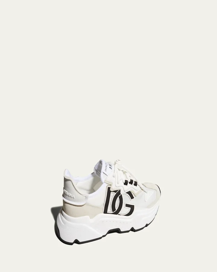 Daymaster Mixed Leather Runner Sneakers - Image 3