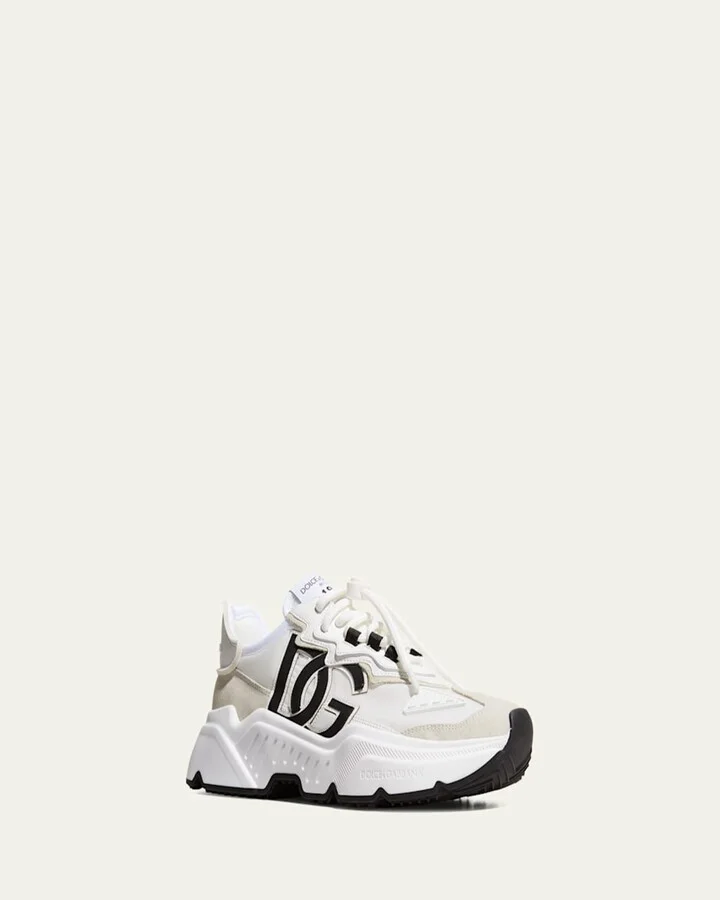 Daymaster Mixed Leather Runner Sneakers - Image 4