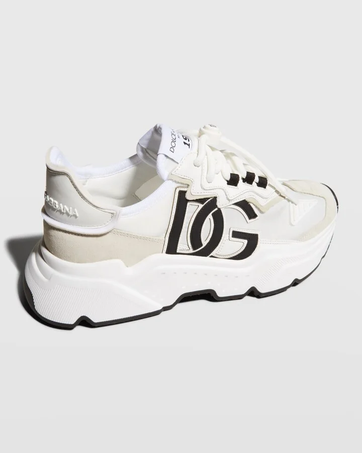 Daymaster Mixed Leather Runner Sneakers - Image 3