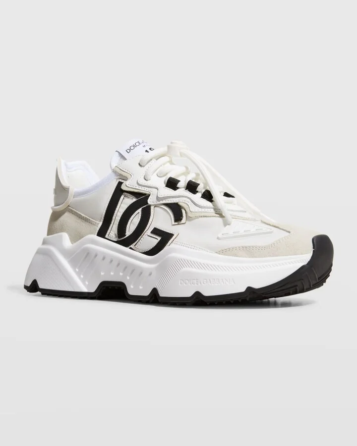 Daymaster Mixed Leather Runner Sneakers - Image 5