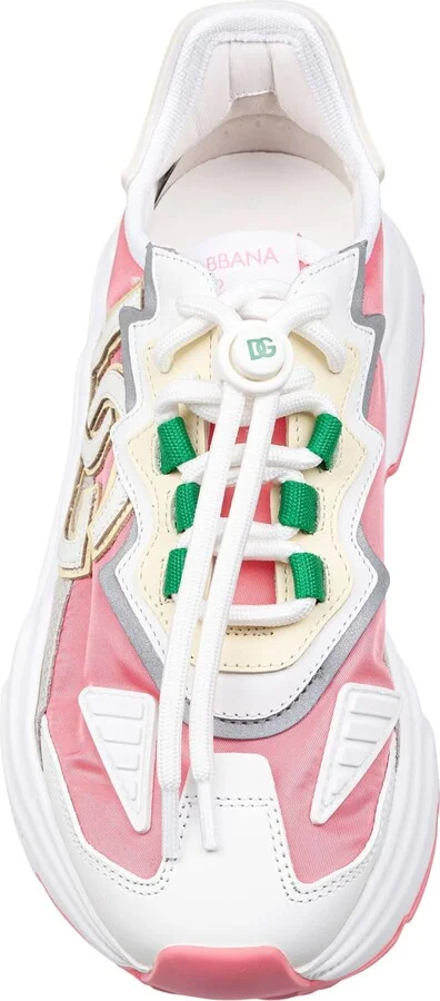 Daymaster Sneakers In Nylon And Leather Color White And Pink - Image 3