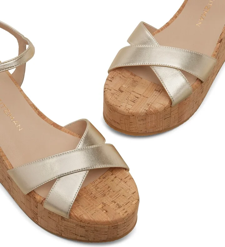 Dayna Ankle Strap Platform Wedge Sandal - Image 4
