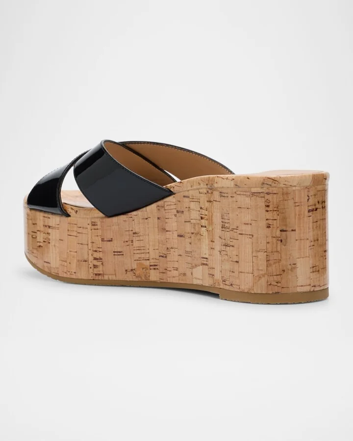 Dayna Crisscross Wedge Platform Sandals - Image 2