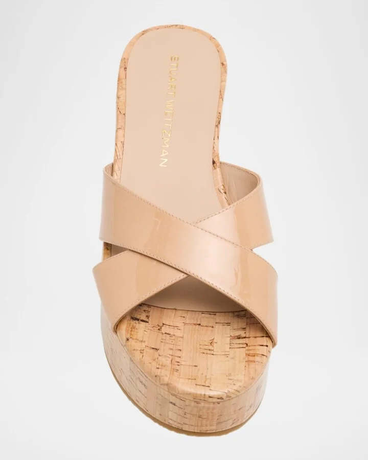 Dayna Crisscross Wedge Platform Sandals - Image 10