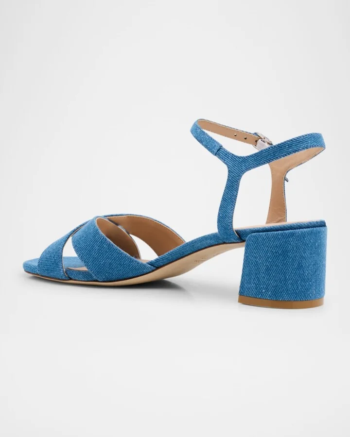 Dayna Denim Crisscross Sandals - Image 4