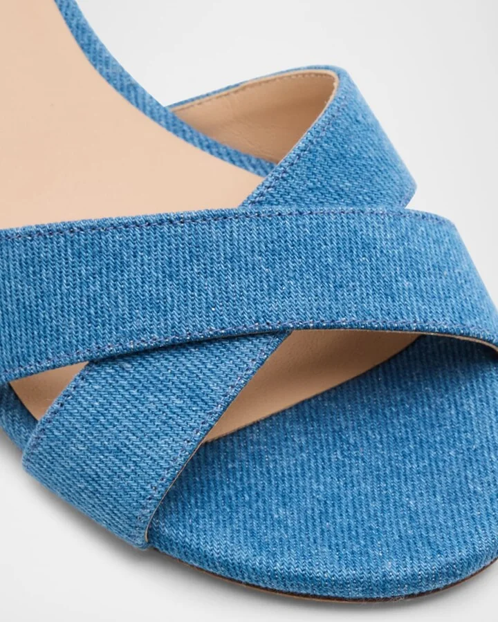Dayna Denim Crisscross Sandals - Image 5