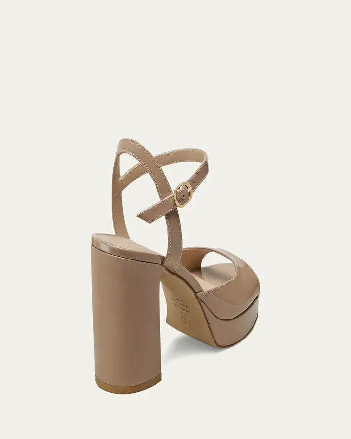 Dayna II Leather Platform Sandals - Image 2