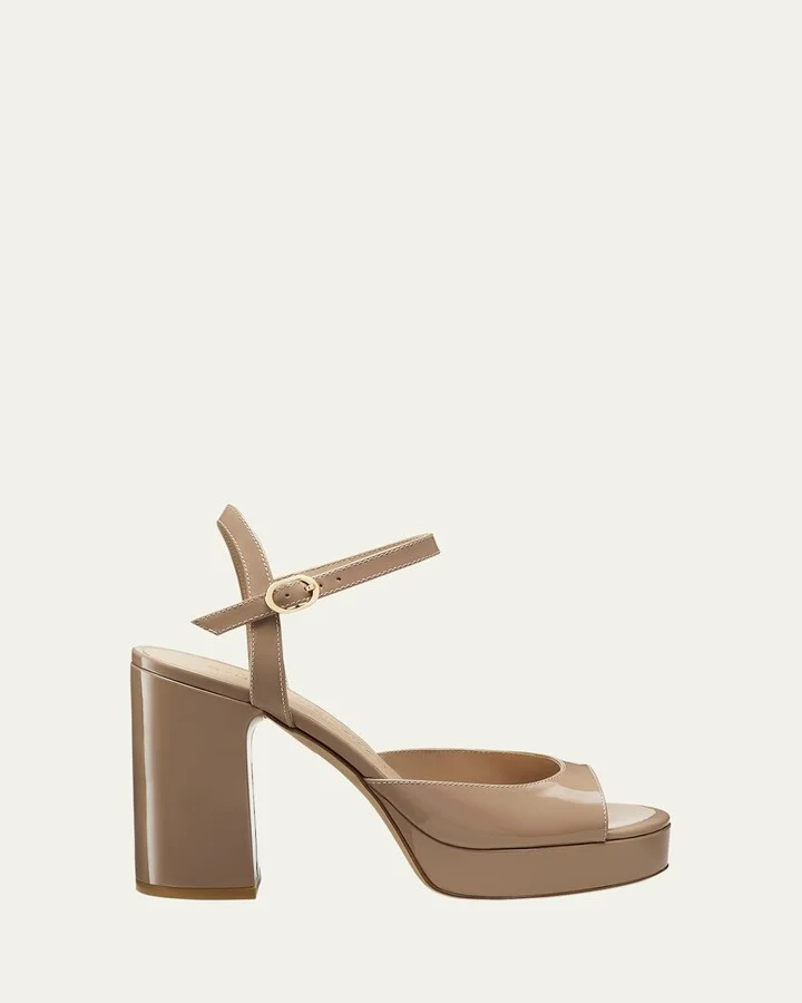 Dayna II Leather Platform Sandals
