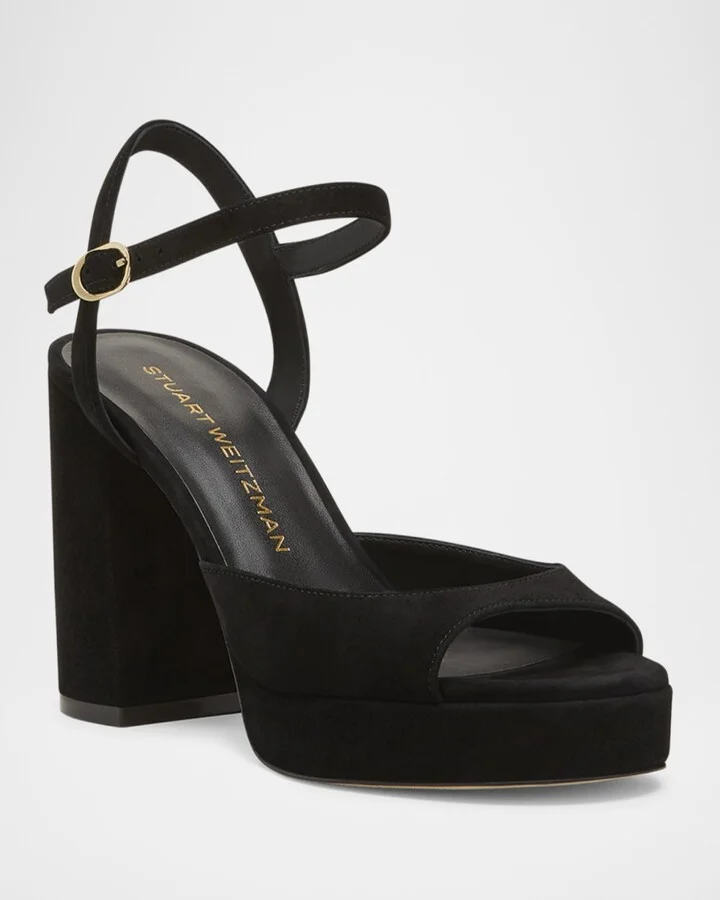 Dayna II Suede Ankle-Strap Platform Sandals - Image 2