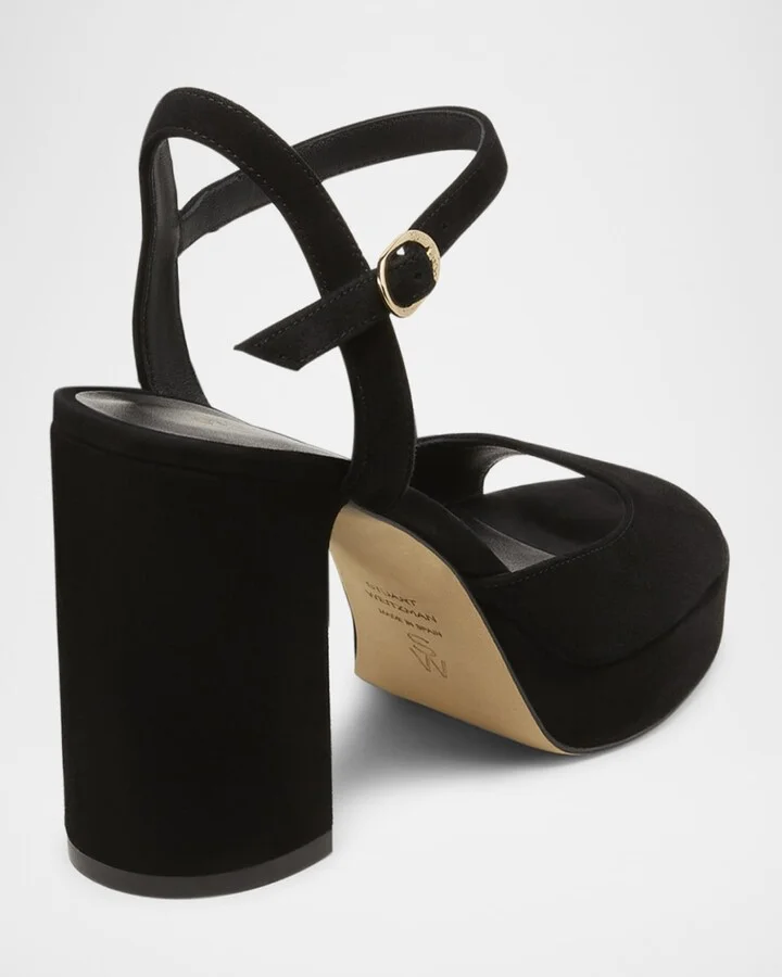 Dayna II Suede Ankle-Strap Platform Sandals - Image 4