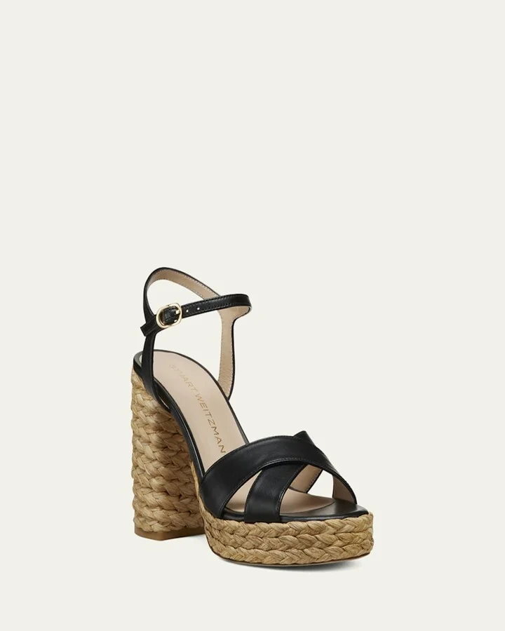 Dayna Leather Crisscross Platform Sandals - Image 6