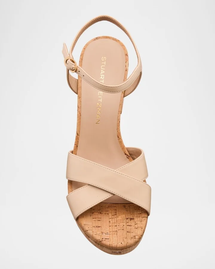 Dayna Leather Crisscross Platform Sandals - Image 10