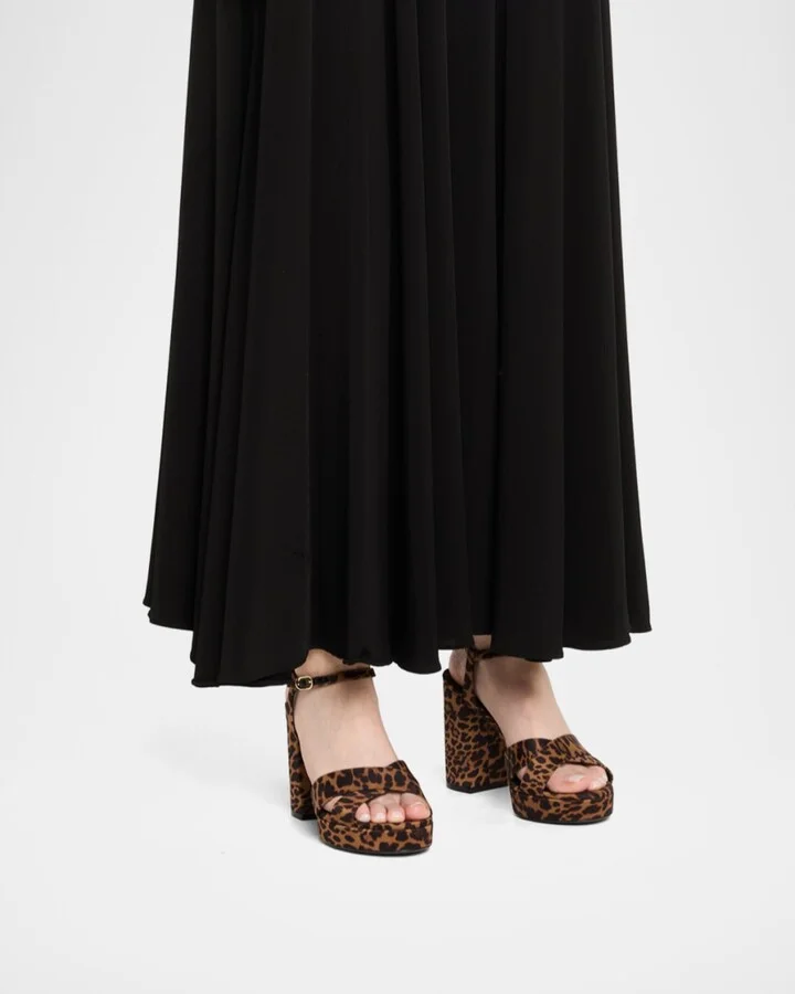 Dayna Leopard-Print Crisscross Platform Sandals - Image 3