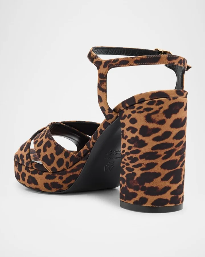Dayna Leopard-Print Crisscross Platform Sandals - Image 11
