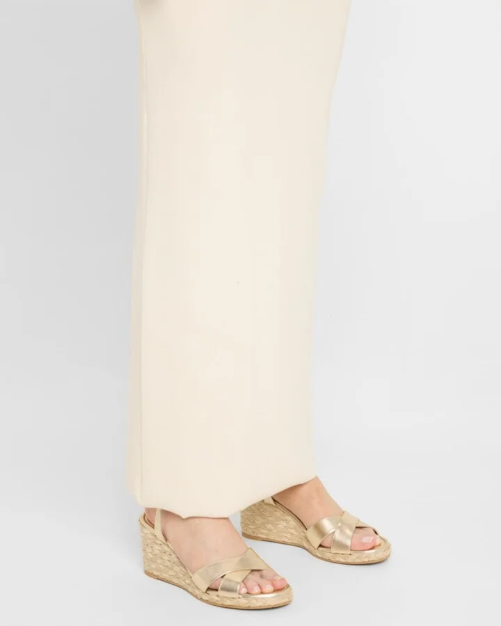 Dayna Metallic Crisscross Espadrille Sandals - Image 4