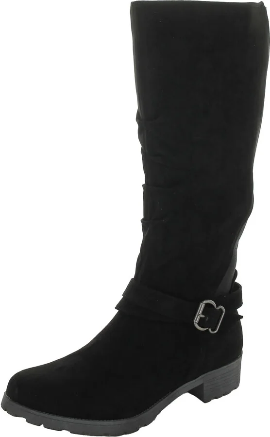 Dayna Womens Suede Tall Over-The-Knee Boots