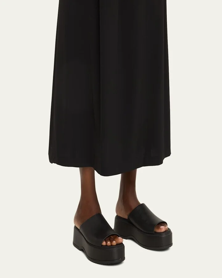 Dayspring Leather Platform Slide Sandals - Image 3