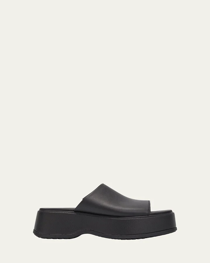 Dayspring Leather Platform Slide Sandals