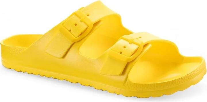 Dayvina Womens Footbed Buckle Pool Slides
