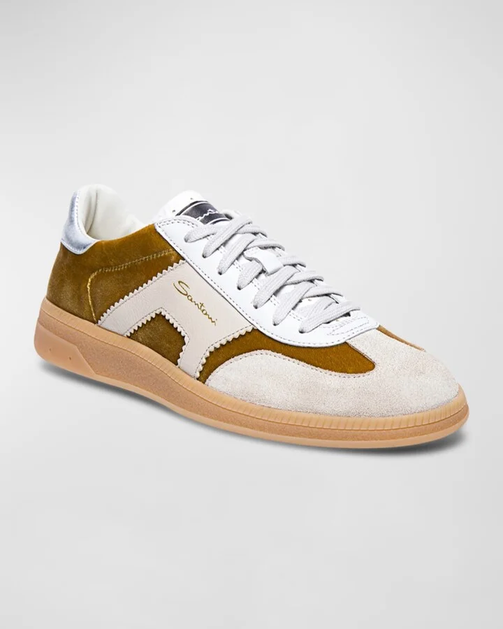 DBA Metallic Leather Low-Top Sneakers - Image 3