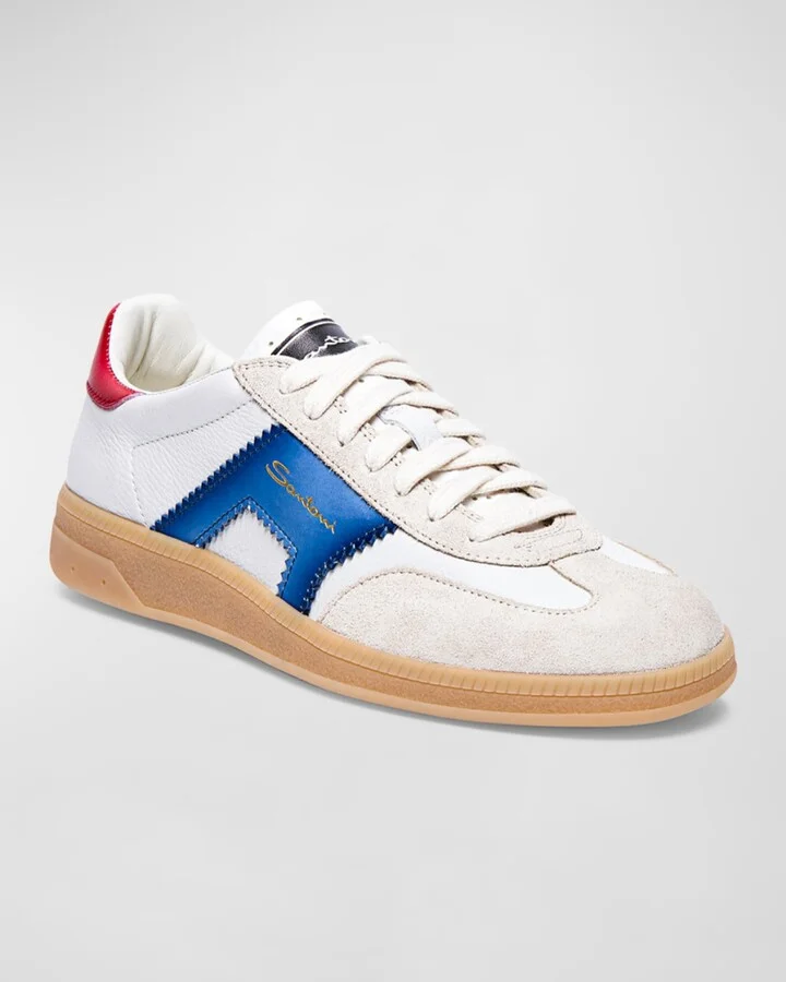 DBA Mixed Leather Low-Top Sneakers - Image 2
