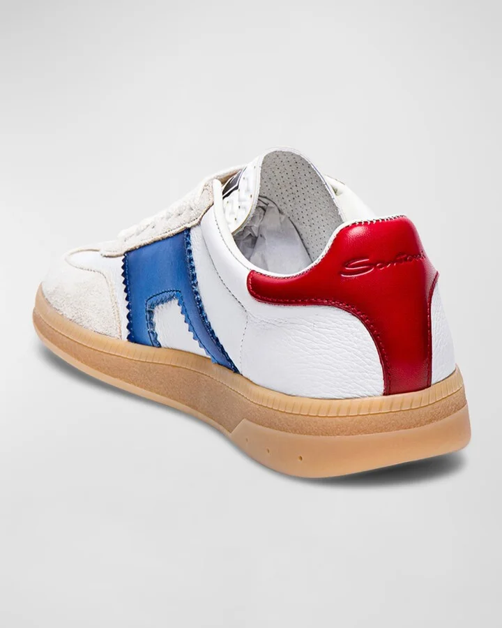 DBA Mixed Leather Low-Top Sneakers - Image 5