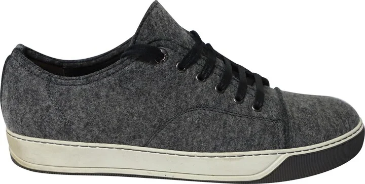 DBB1 Felt Low-Top Sneakers in Grey Wool