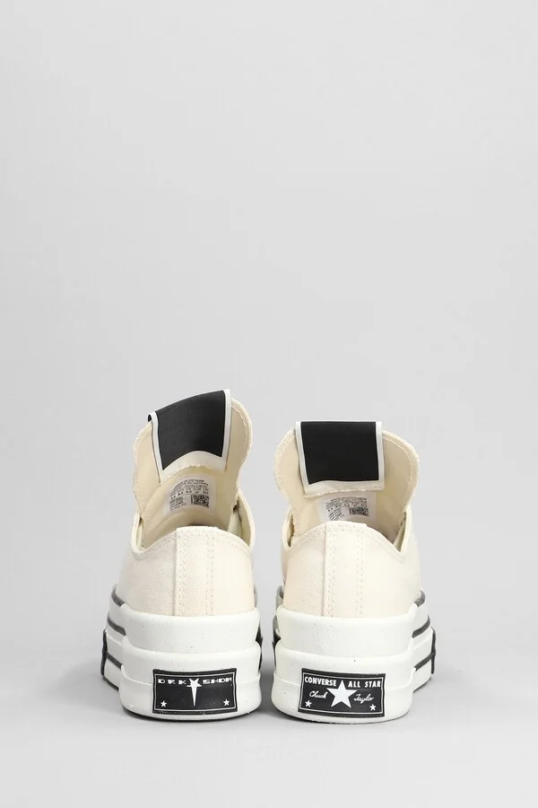 Dbl Drkstar Ox Sneakers In Beige Cotton - Image 4