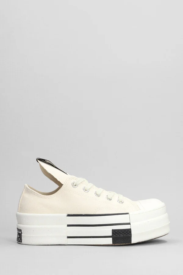 Dbl Drkstar Ox Sneakers In Beige Cotton