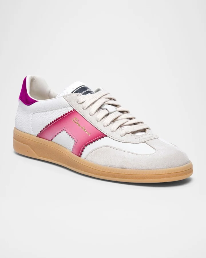 DBS Mix Leather Low-Top Sneakers - Image 3