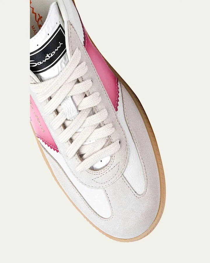 DBS Mix Leather Low-Top Sneakers - Image 3