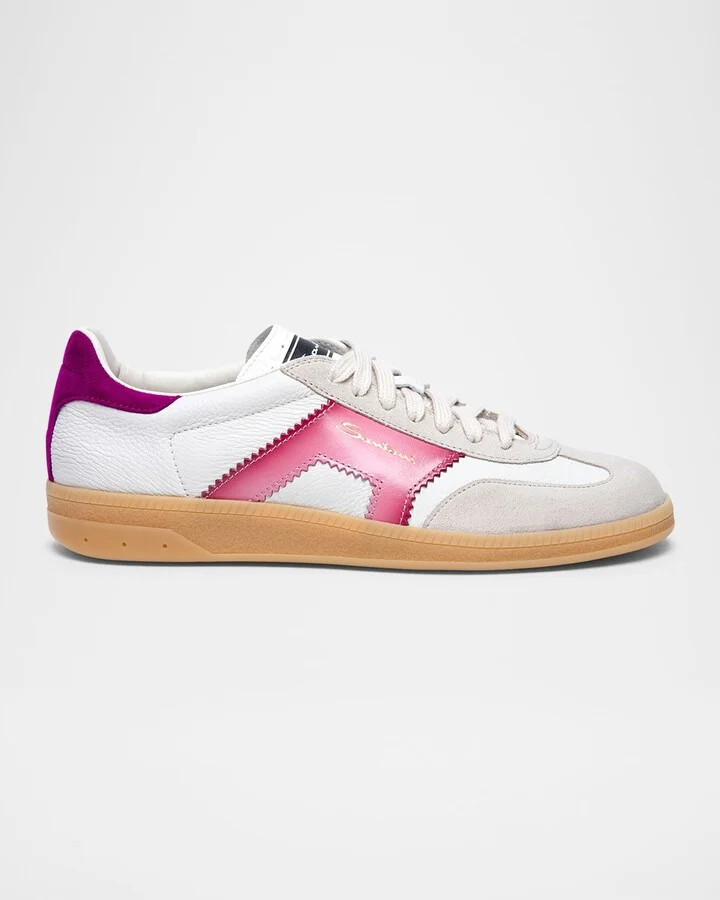 DBS Mix Leather Low-Top Sneakers