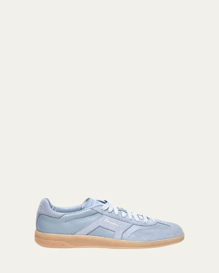 DBS Mixed Leather Low-Top Sneakers